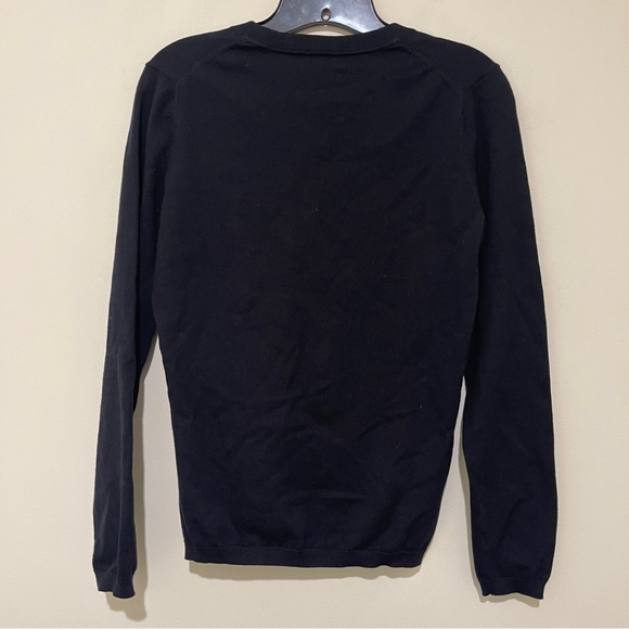 Tommy Hilfiger Women's Black V-Neck Sweater - Picture 3 of 6